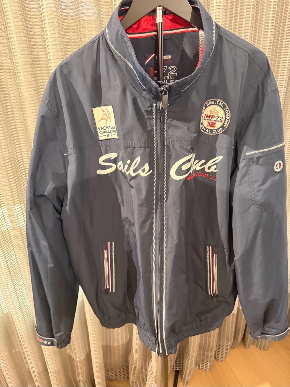 Men's Navy Windbreaker Jacket